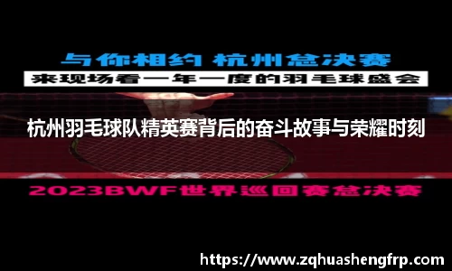 杭州羽毛球队精英赛背后的奋斗故事与荣耀时刻